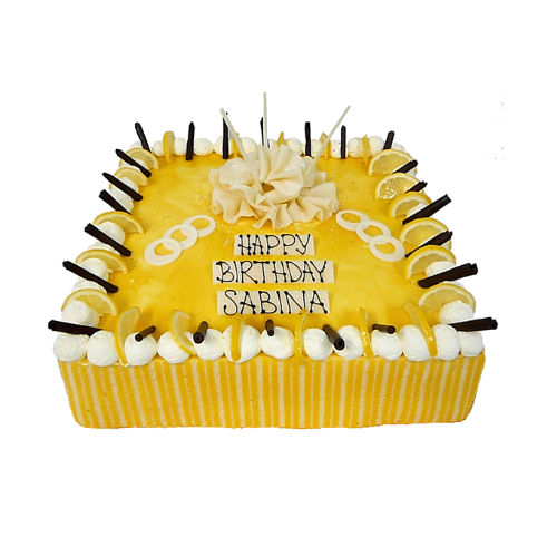 Lemon Cheese Mousse Gateaux