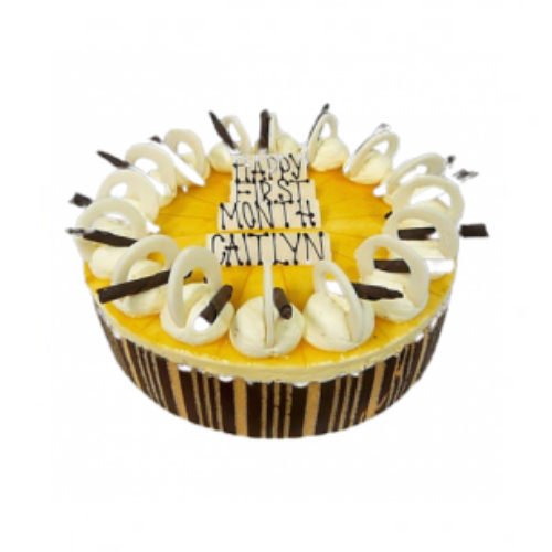 Mango and Coconut Mousse Gateaux