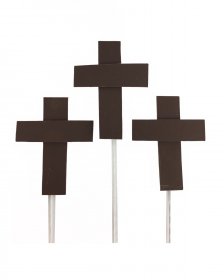 Crosses on wire