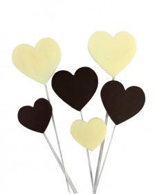 Chocolate Heart on wire