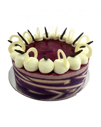 Blueberry and White Chocolate Mousse 9" (23cm) Round